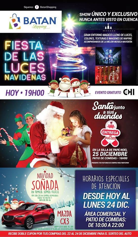 Horarios de Atención Navidad, Batán Shopping