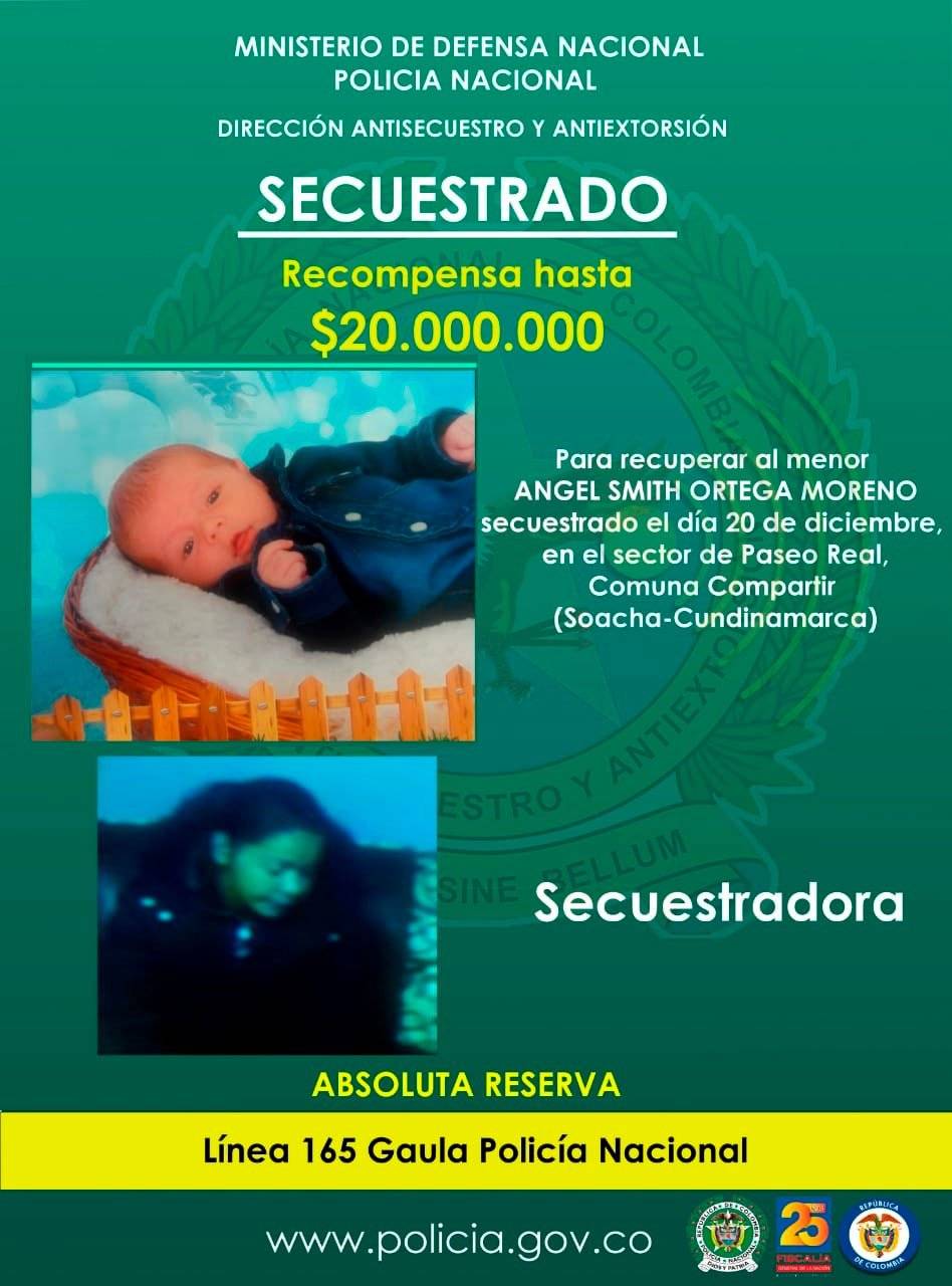Secuestro de un bebé en Soacha