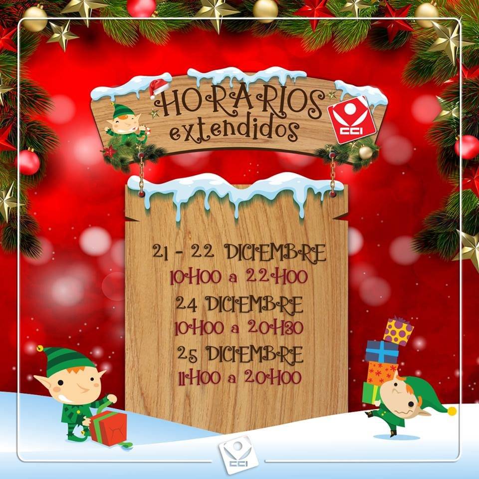 Horarios de atención CCI en Navidad, Quito