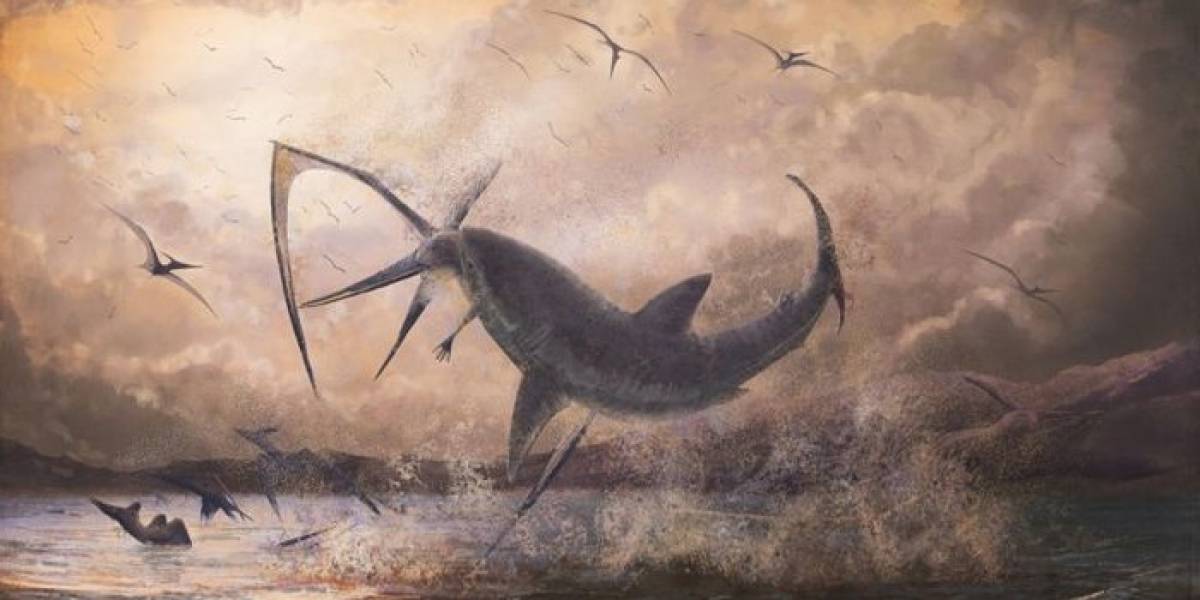 Así fue como un tiburón logró cazar un poderoso dinosaurio y quedó inmortalizado en la historia