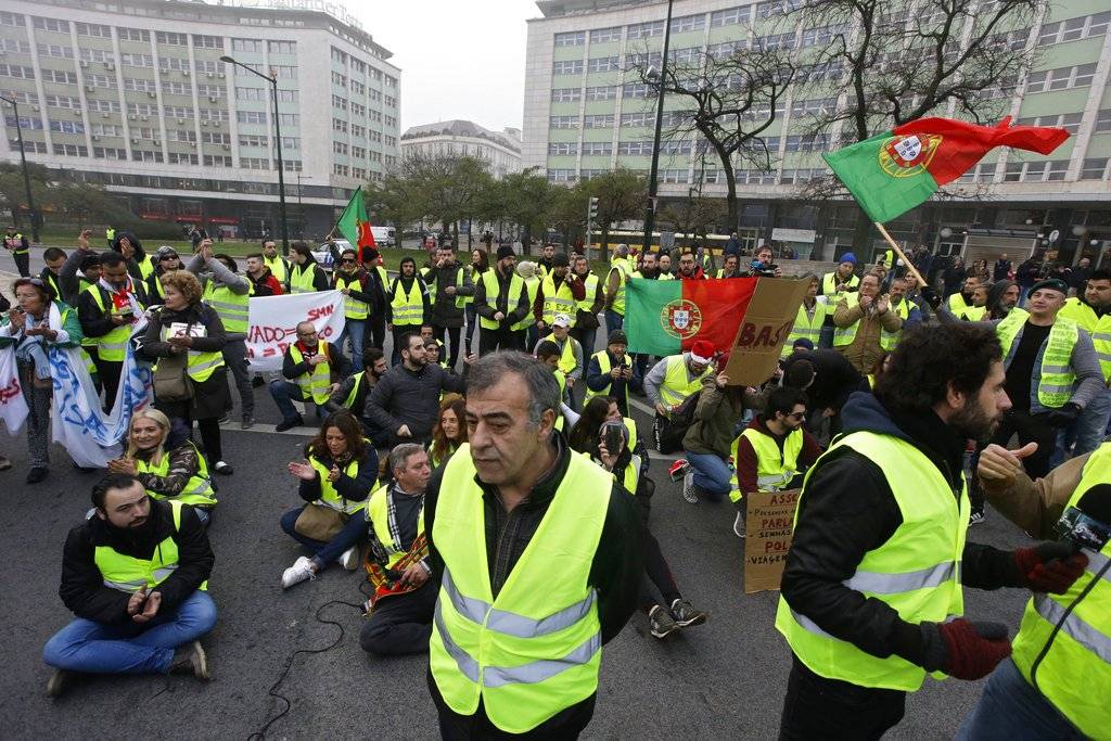 Protestas de los chalecos amarillos en Portugal