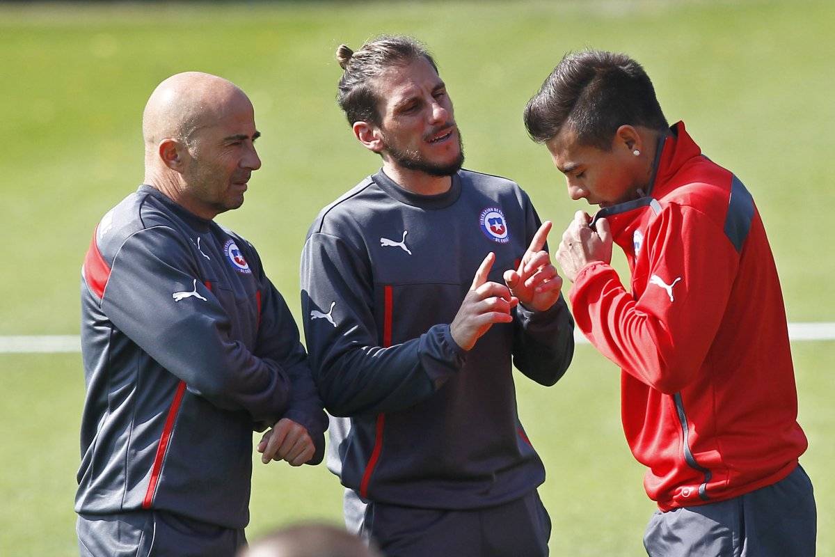 Vargas y Sampaoli se podrían volver a encontrar / imagen: Photosport