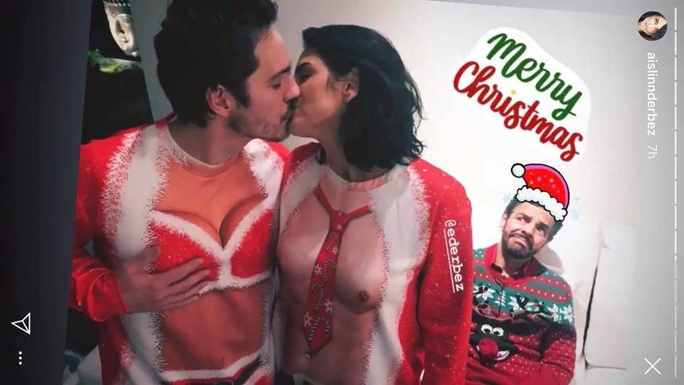 Aislinn Derbez y Mauricio Ochamnn