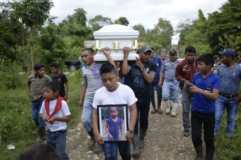 Sepelio de Jakelin Caal en Alta Verapaz