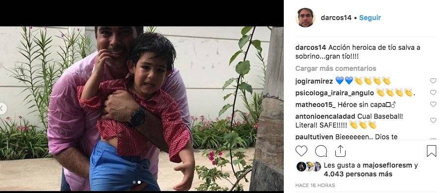 Diego Arcos y su sobrino