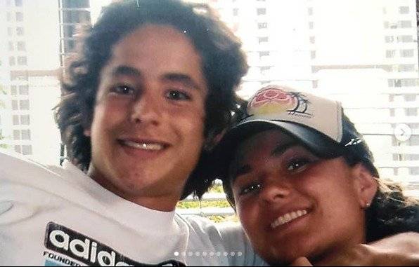 La primera foto de Constanza Baez y su esposo