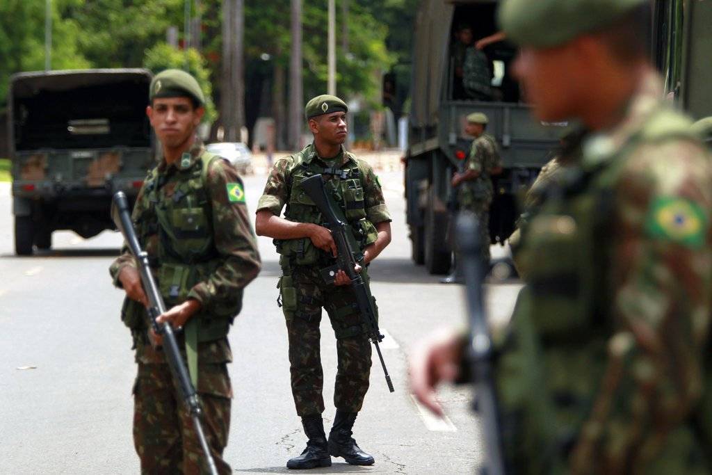 Máxima seguridad en Brasil. AP