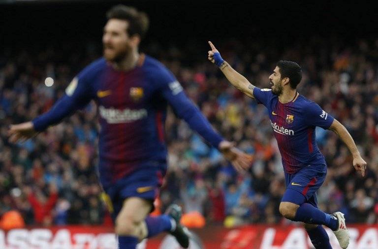 Leo Messi y Luis Suárez