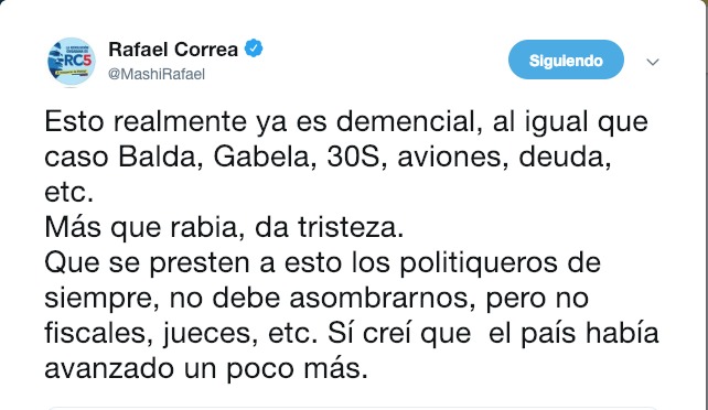 Rafael Correa reaccionó ante el llamado de Fiscalía a declarar por caso Fausto Valdiviezo Rafael Correa reaccionó ante el llamado de Fiscalía a declarar por caso Fausto Valdiviezo
