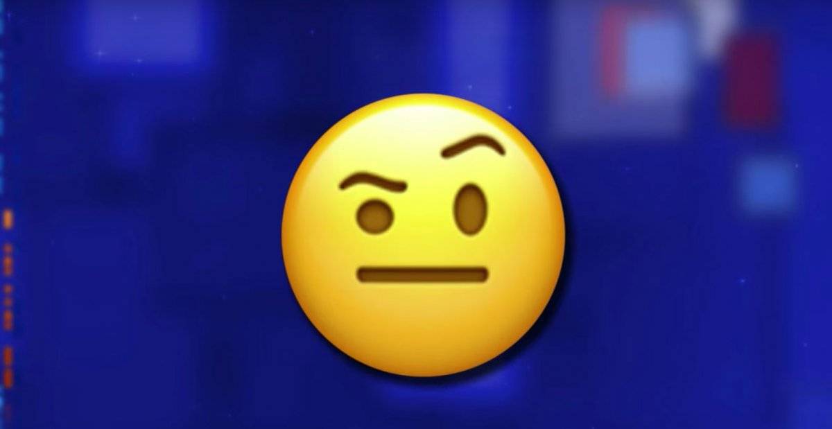 emoji sobrancelha levantada