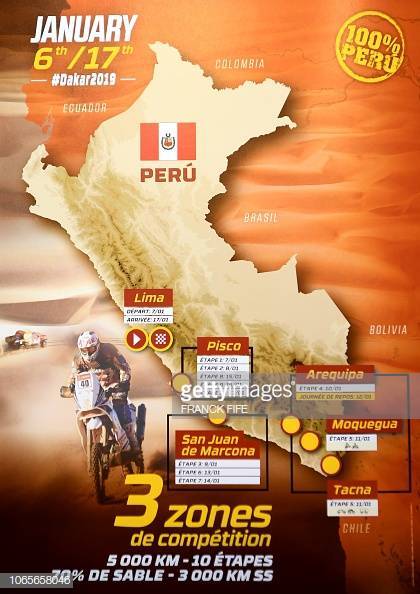 El desierto de Perú acogerá el Rally Dakar 2019