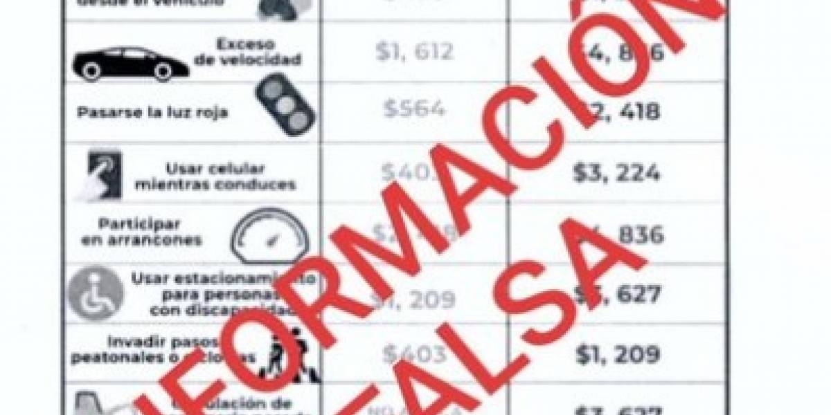¿Aumentará el precio de las multas en México? Más noticias falsas