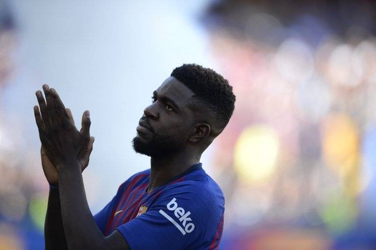 Samuel Umtiti con el Barcelona