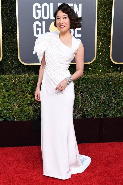 Sandra Oh, alfombra roja Golden Globes