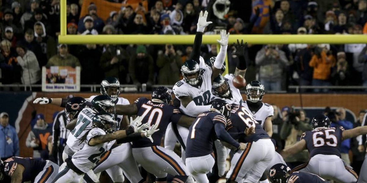 NFL señala que gol de campo de los Bears fue bloqueado