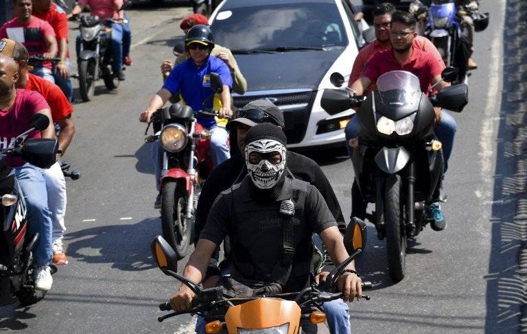 Chavistas defensores de Nicolás Maduro