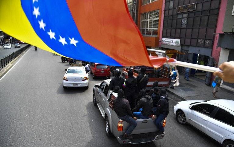 Chavistas defensores de Nicolás Maduro