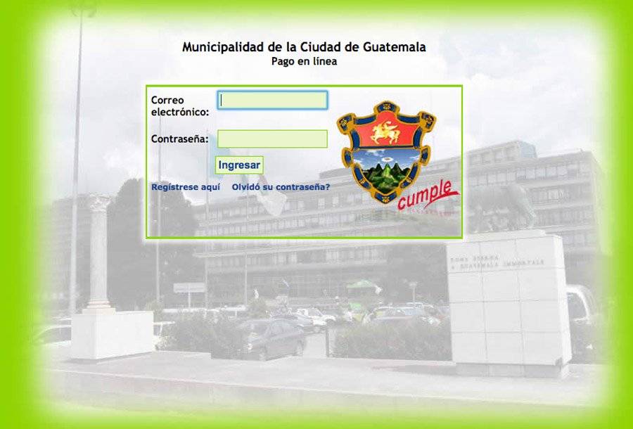 Crear usuario para pago de boleto de ornato