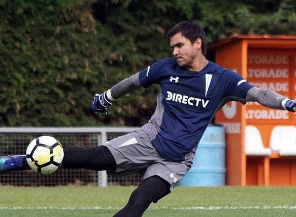 Cristopher Toselli regresó de su préstamo en Everton para pelear por la titularidad con Matías Dituro en la UC / Foto: cruzados.cl