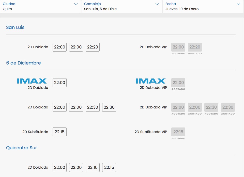 Supercines Quito