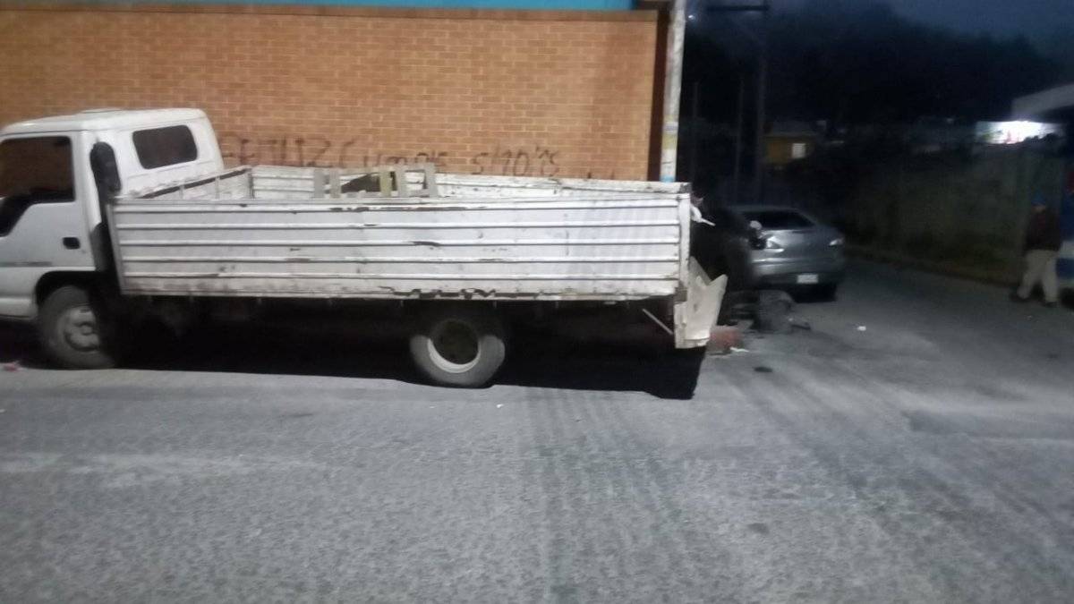 Accidente de tránsito en San José Pinula