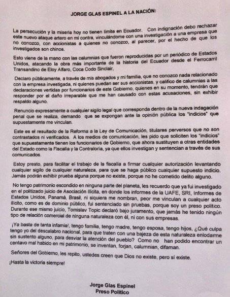 Carta de Glas