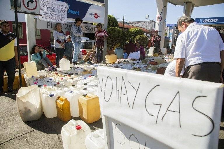 Escasez de gasolina en México