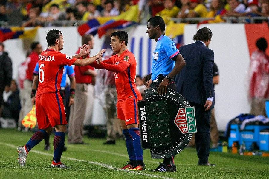 Fuenzalida y Puch han compartido camarín en la Roja. En 2019 serán compañeros en la UC / Foto: Agencia UNO