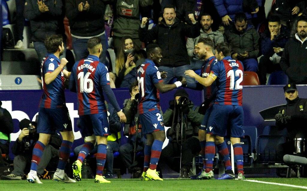 Gol del Levante contra el Barcelona