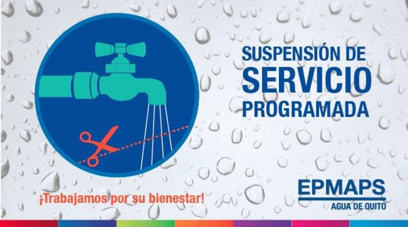 Corte de agua en el sur de Quito