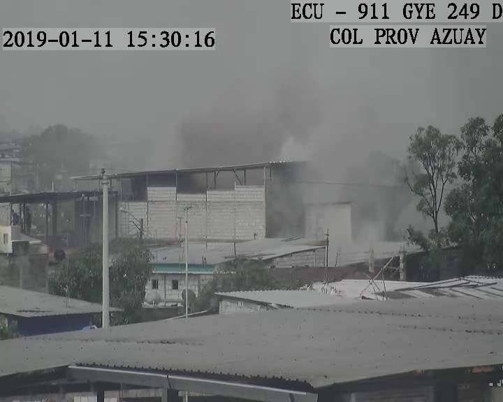 Incendio en el suburbio de Guayaquil