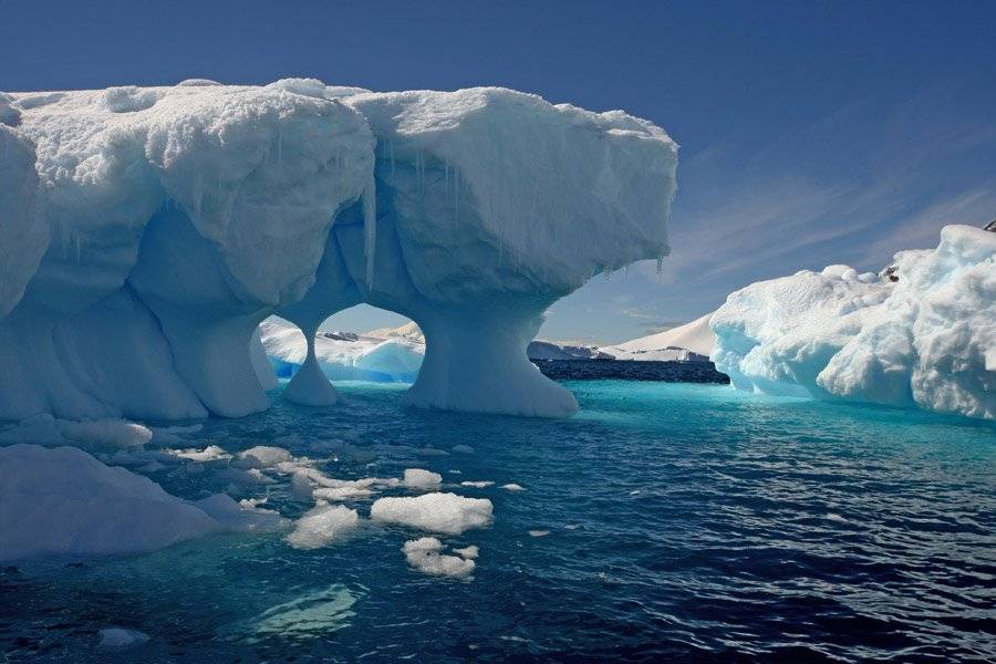 Hielo en la Antártida