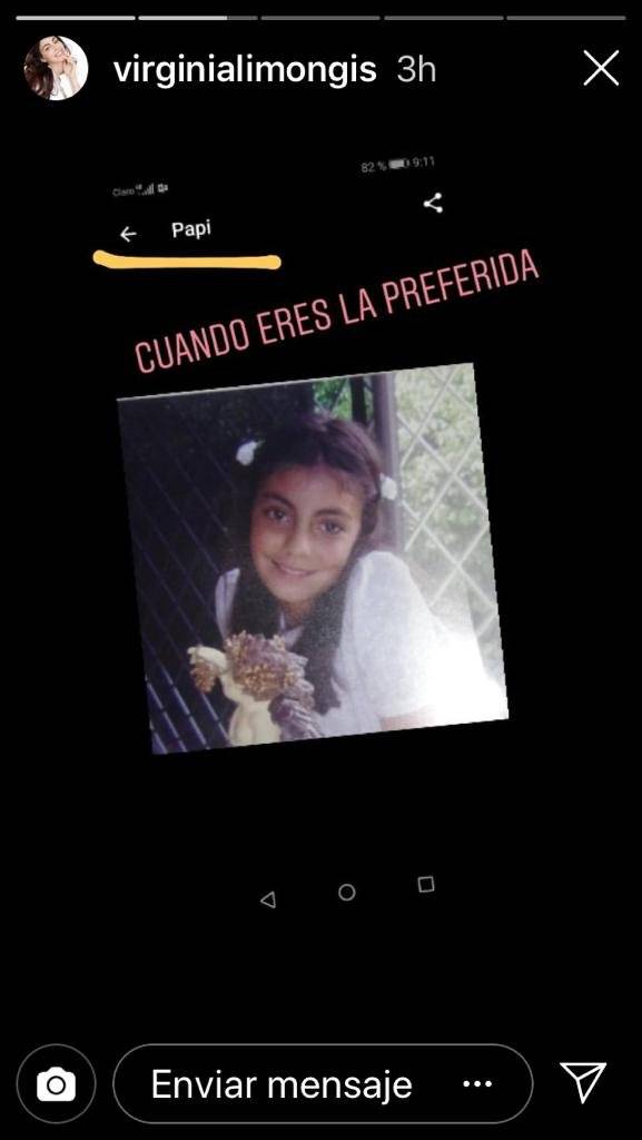 Virginia Limongi de niña