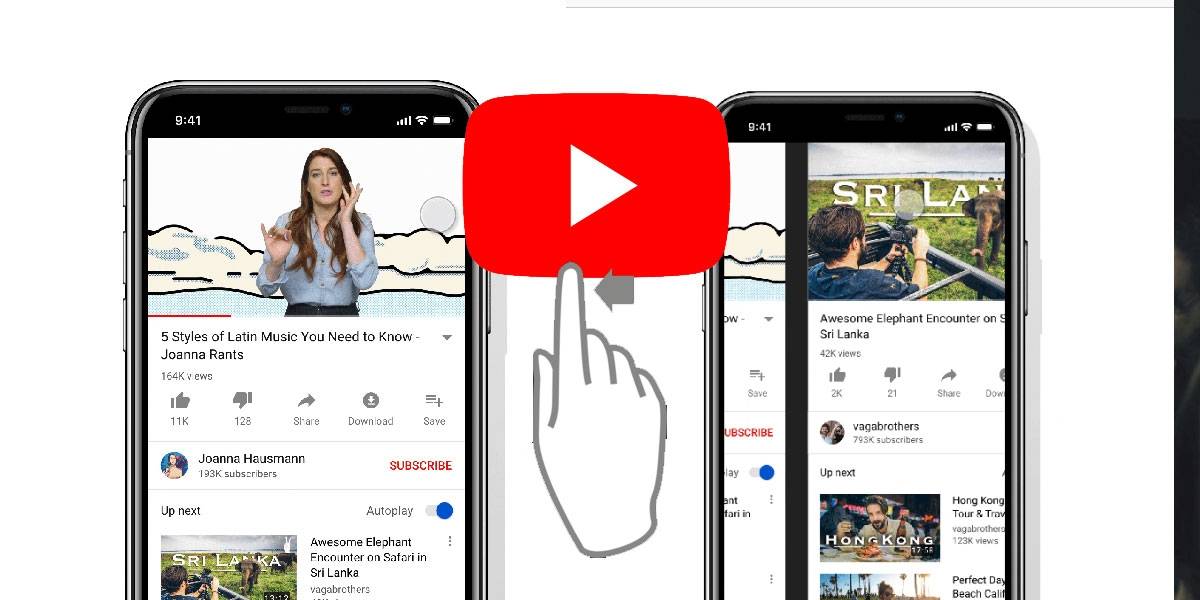YouTube cambia la interfaz de su app para avanzar entre videos
