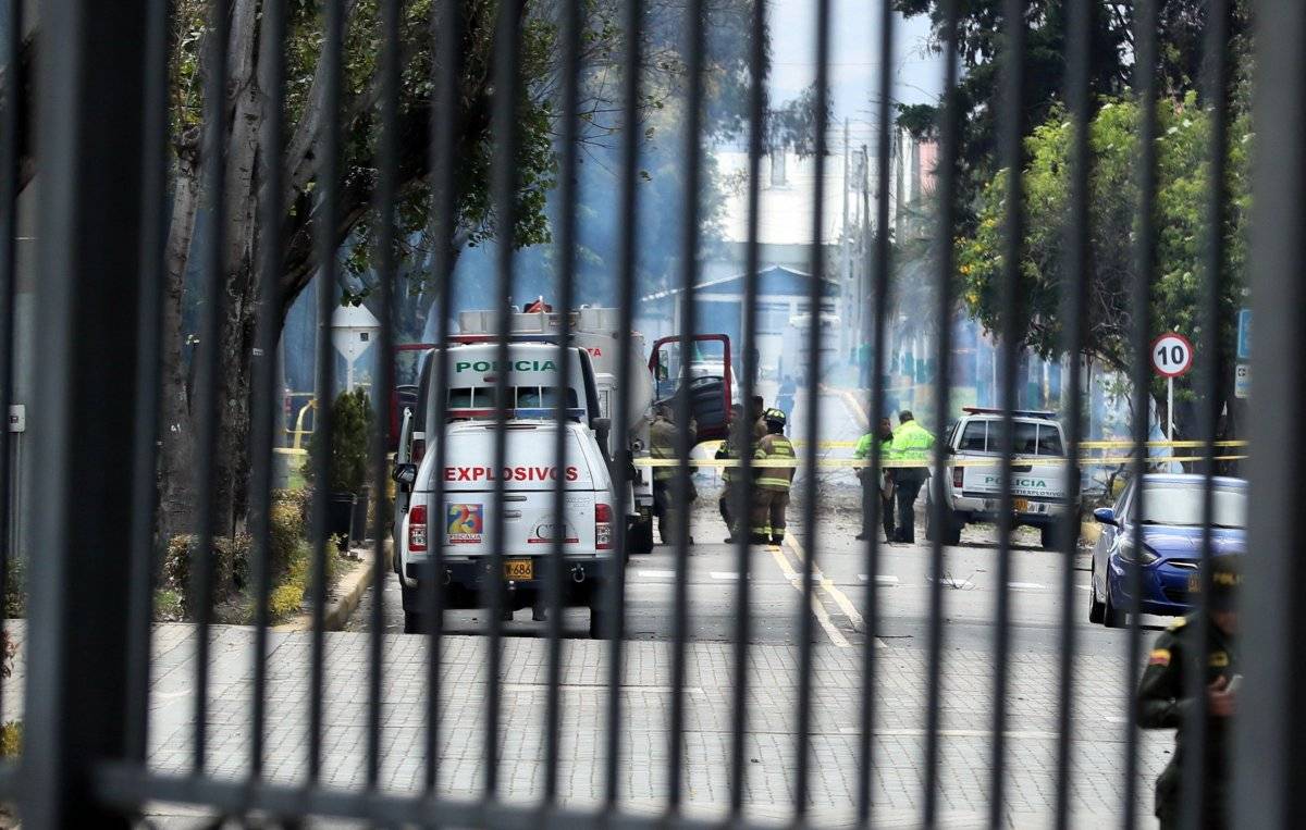 explosión del carro bomba en Bogotá