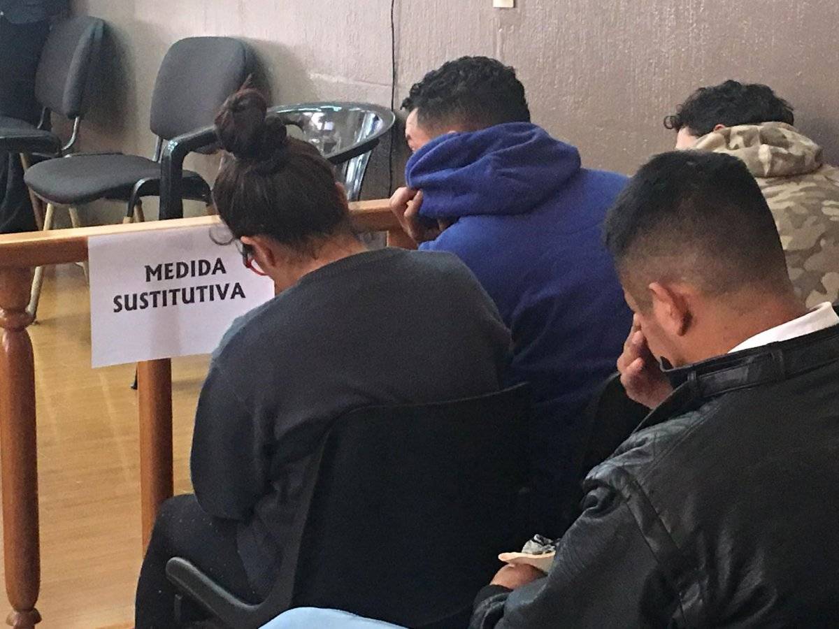 audiencia caso extorsión al transporte de Santa Catarina Pinula