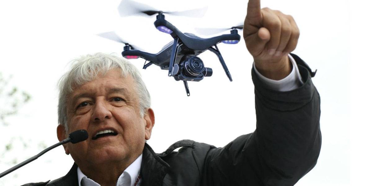 AMLO podría usar drones para vigilar ductos de PEMEX
