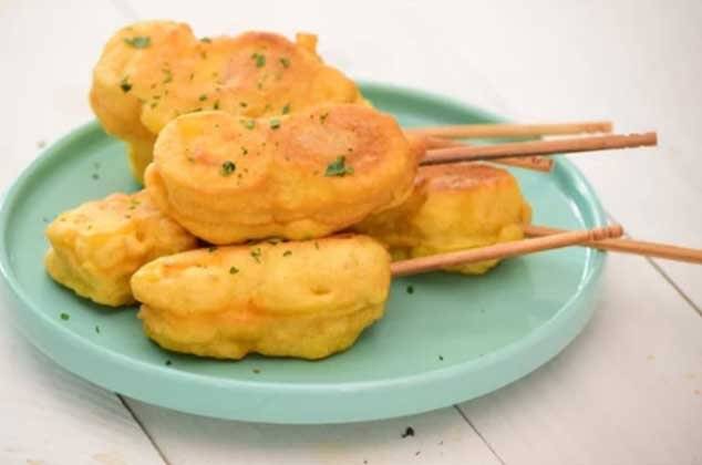 brochetas de platano