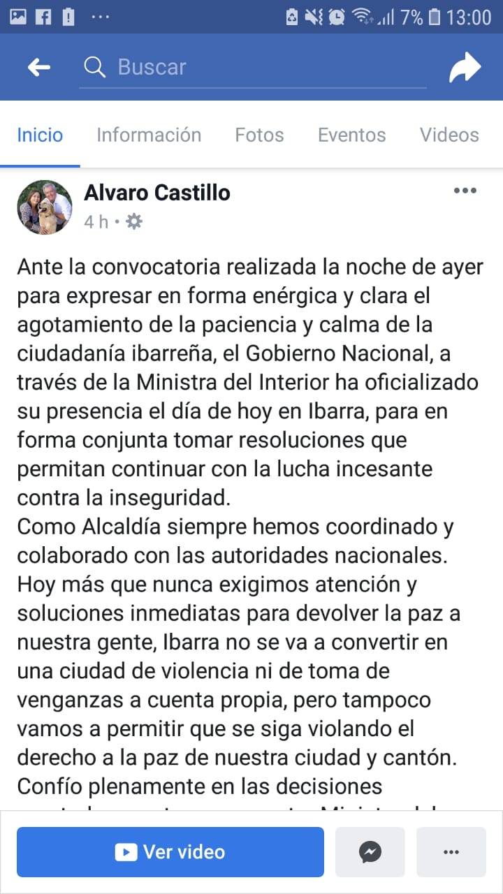 Alcaldía de Ibarra convoca a marcha por el femicidio de Diana Carolina Alcaldía de Ibarra convoca a marcha por el femicidio de Diana Carolina