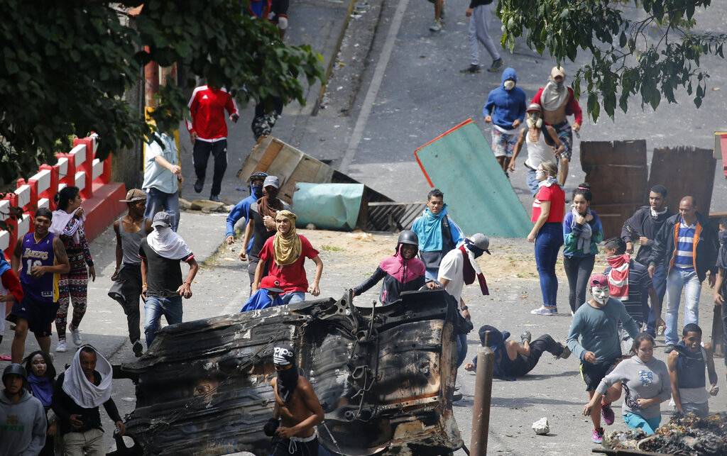 manifestantes venezuela. AP