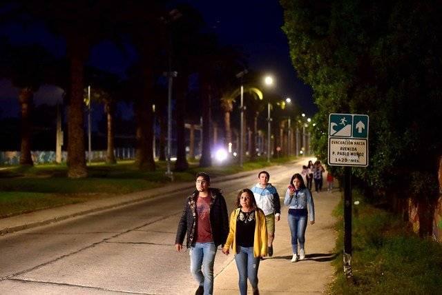 evacuación