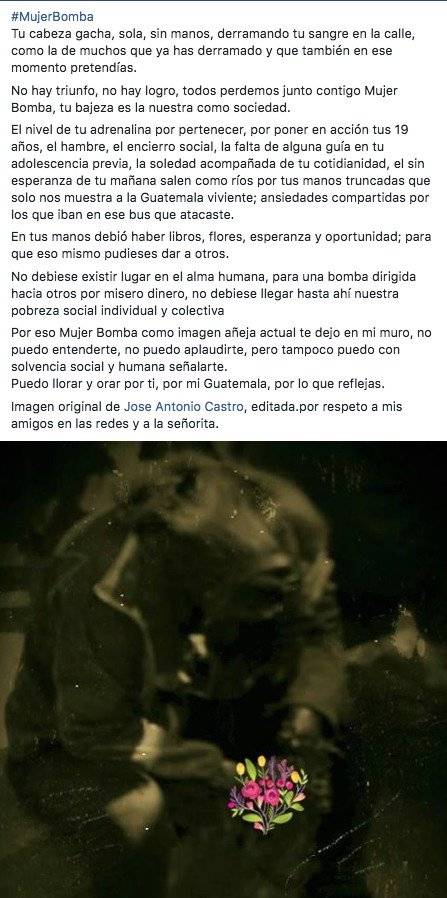 Poema Mujer bomba