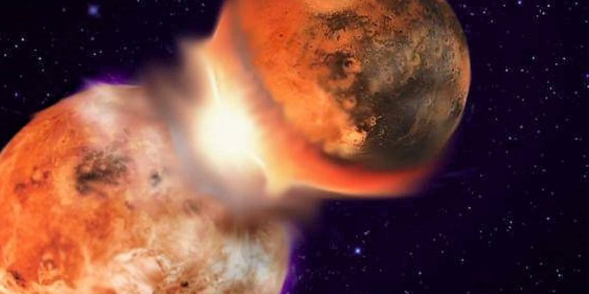 Un gigantesco choque planetario originó la Luna y la vida en la Tierra