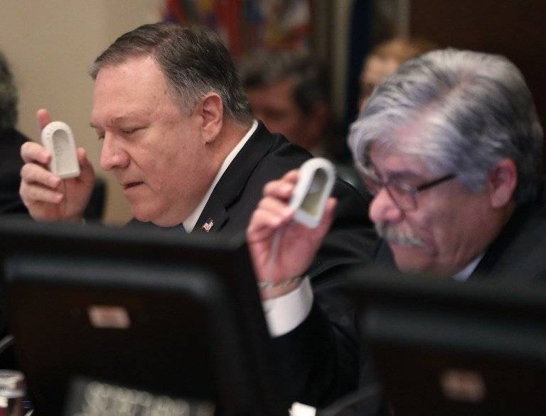 Mike Pompeo con la OEA