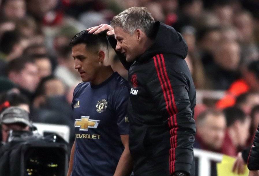 Solskjaer disfrutó con el nivel de Alexis ante Arsenal / Foto: Getty Images