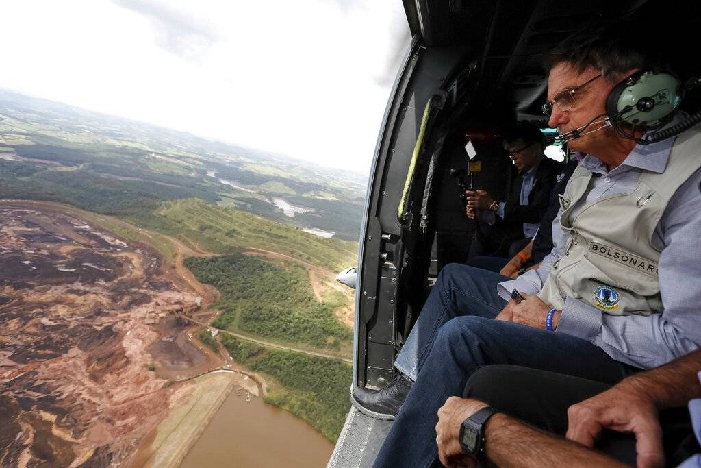 El presidente Jair Bolsonaro visitó la zona esta mañana