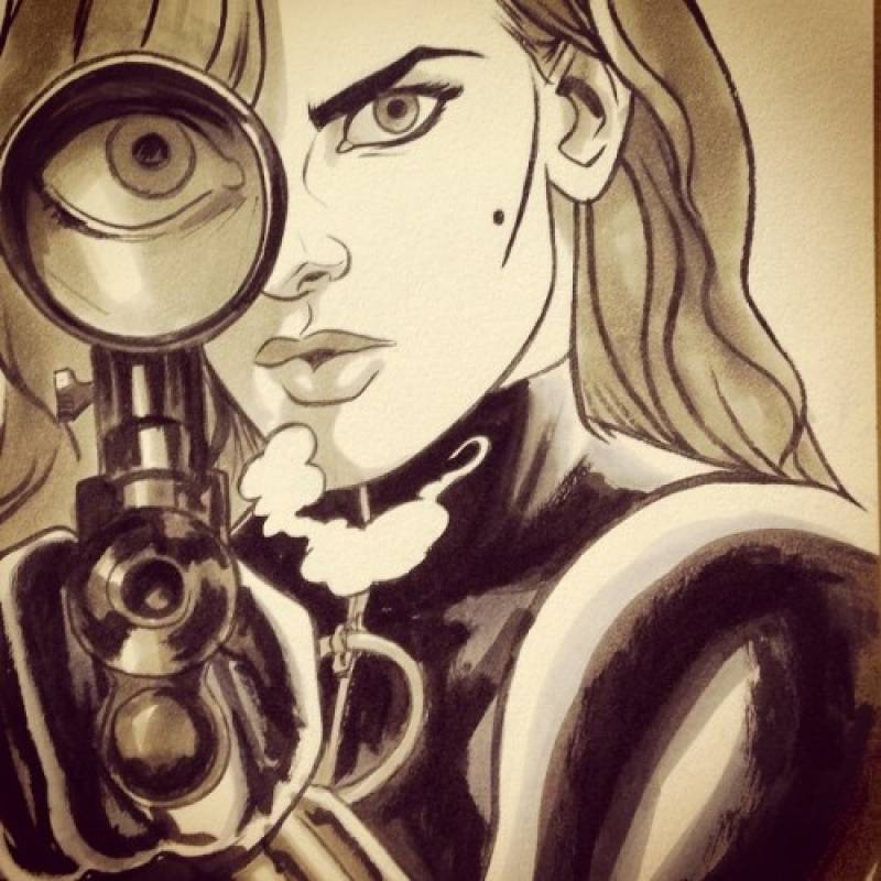Joe Quinones: http://joequinones.tumblr.com/post/99640838331/natasha-nycc
