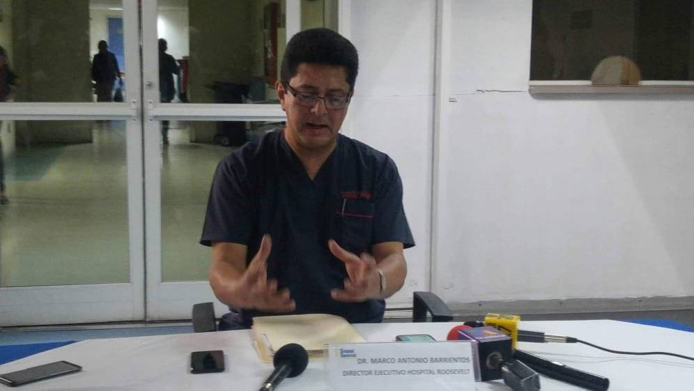 Marco Antonio Barrientos, director del hospital Roosevelt