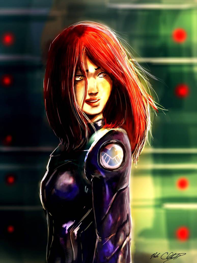 Mark Clark II: https://www.deviantart.com/mark-clark-ii/art/Black-Widow-s-First-Day-449746875