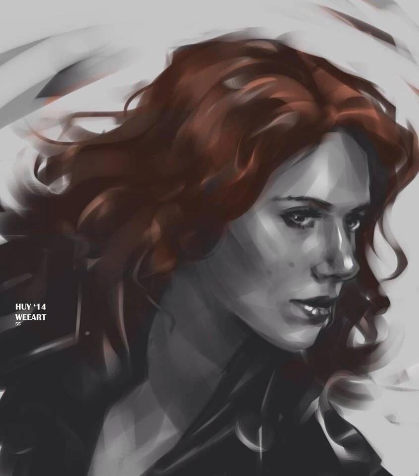 Weearts: http://weearts.tumblr.com/post/94553006417/black-widow-sketch-scarlett-johansson-is